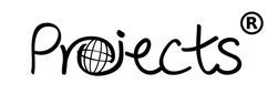 Logo mit dem Wort "Projects", wobei das "o" eine stilisierte Weltkugel ist.