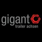 Logo mit dem Text "Gigant Trailer Achsen" in Grau und Rot auf schwarzem Hintergrund.