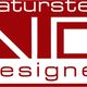 Logo mit rotem Hintergrund: "Naturstein Designer" in weißer Schrift.