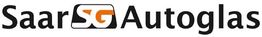 Logo von "Saar Autoglas" mit stilisiertem "SG" in Schwarz und Orange.
