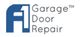 Logo of A1 Garage Door Repair in blue and white.