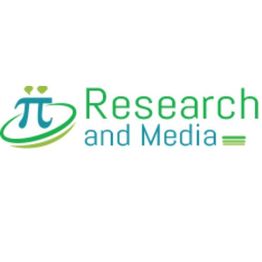 Logo with "Research and Media" text, a pi symbol, and green swoosh design.