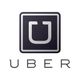 Logotipo do Uber com um "U" estilizado em um fundo quadrado preto.