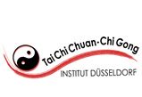 Logo mit Yin-Yang-Symbol und Text: Tai Chi Chuan-Chi Gong Institut Düsseldorf.