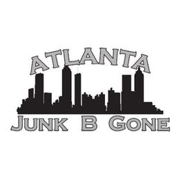 Silhouette of Atlanta skyline with text: "Atlanta Junk B Gone".