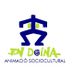 Logo con figura azul abstracta, texto "EN DOINA", y "ANIMACIÓ SOCIOCULTURAL" en la parte inferior.