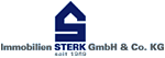 Logo von Immobilien STERK GmbH & Co. KG mit Haus-Symbol, seit 1910.