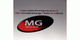Logo der Firma MG Büroservice Lübeck mit Website und Slogan in Schwarz, Rot und Weiß.