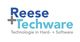Logo von Reese Techware, Text: "Technologie in Hard- + Software" in Blau- und Grautönen.