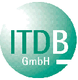 Grünes Logo mit der Aufschrift "ITDB GmbH" auf einem Kreis.