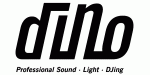 Logo mit Schriftzug "djs4u" und Slogan "Professional Sound · Light · DJing" darunter.