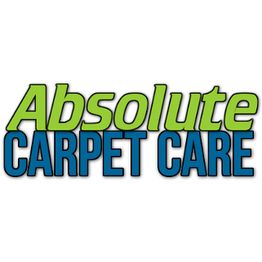 Logo with "Absolute Carpet Care" in green and blue text.