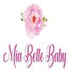 Logo with pink flower above the text "Mia Belle Baby" in elegant script.