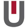 Grau-rotes U-Logo mit vertikalem roten Streifen in der Mitte.