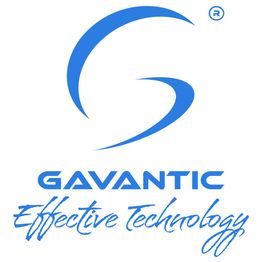 Logotipo azul de Gavantic con texto "Effective Technology" en cursiva.