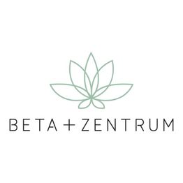 Logo "Beta Zentrum" mit stilisierter Lotusblüte in Grün.