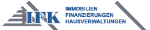 Logo mit Schriftzug "Immobilien, Finanzierungen, Hausverwaltungen" und den Initialen "IFK".
