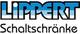 Logo mit dem Text "Lippert Schaltschränke" in blauen und schwarzen Buchstaben auf weißem Hintergrund.