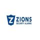 Zions Security Alarms logo with a blue shield and white "Z".
