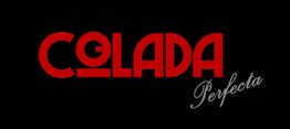 Texto rojo "Colada Perfecta" sobre fondo negro.