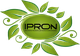 Grünes Logo mit dem Text "IPRON" und Blättern, darunter: "Innovative Produkte zur Nahrungsergänzung".