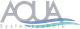 Logo mit Schriftzug "AQUA Systemtechnik" und wellenförmigen Linien in Blau und Grün.