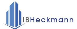 Logo mit blauem Gebäude und Text "IBHeckmann" rechts daneben.