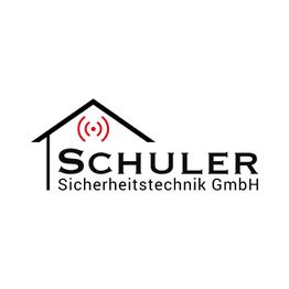 Logo von Schuler Sicherheitstechnik GmbH mit einem Haus und Funksignal.