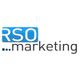 Logo mit der Aufschrift "RSO ...marketing" in Blau und Schwarz auf weißem Hintergrund.
