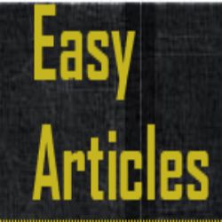 Text "Easy Articles" in yellow on a dark background.