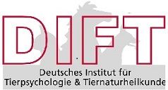 Logo des Deutschen Instituts für Tierpsychologie & Tiernaturheilkunde, Schriftzug DIFT darunter.