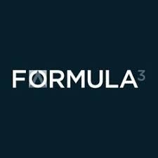 Text "FORMULA 3" on a dark background with a stylized "O".