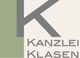 Logo der Kanzlei Klasen mit einem großen „K“ links und dem Text „Kanzlei Klasen“ rechts.