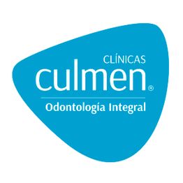 Logo azul de Clínicas Culmen, texto "Odontología Integral".