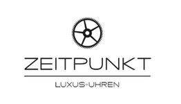 Logo mit Zahnrad, darunter der Schriftzug "ZEITPUNKT LUXUS-UHREN".