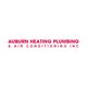 Text logo: "Auburn Heating Plumbing & Air Conditioning Inc" in red.