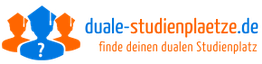 Logo von duale-studienplaetze.de mit dem Slogan "finde deinen dualen Studienplatz".