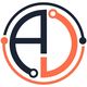 Ein kreisförmiges Logo mit den Buchstaben "A" und "D" in Schwarz und Orange.