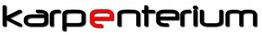 Logo con la palabra "karpenterium", con la letra "e" destacada en rojo.