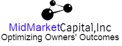 Logo of MidMarket Capital, Inc. with interconnected black circles symbol above the name.