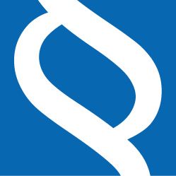 Weißes Paragrafensymbol auf blauem Hintergrund.