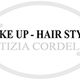Testo dell'immagine: "MAKE UP - HAIR STYLE LETIZIA CORDELLA" su sfondo bianco.