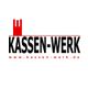 Logo: "Kassen-Werk" mit rotem Symbol und Website www.kassen-werk.de.