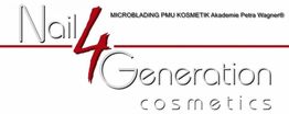 Logo mit Text "Nail 4 Generation Cosmetics" und "Microblading PMU Kosmetik Akademie Petra Wagner".