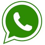 Ícono del logo de WhatsApp en verde con fondo blanco.