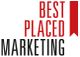Textlogo: "Best Placed Marketing" mit rotem Buch-Symbol.
