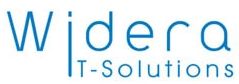 Logo von Widera IT-Solutions in blauer Schrift.