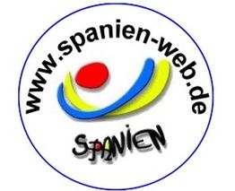 Logo mit URL "www.spanien-web.de", buntem Symbol und dem Wort "Spanien" darunter.
