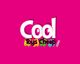 "CoolToysCheap.com logo in colorful text on a bright pink background."