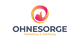Logo mit pink-orangem Kreis und Text: "OHNESORGE Marketing & Werbung".